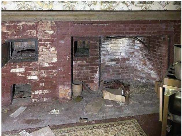 fireplace in Glover house