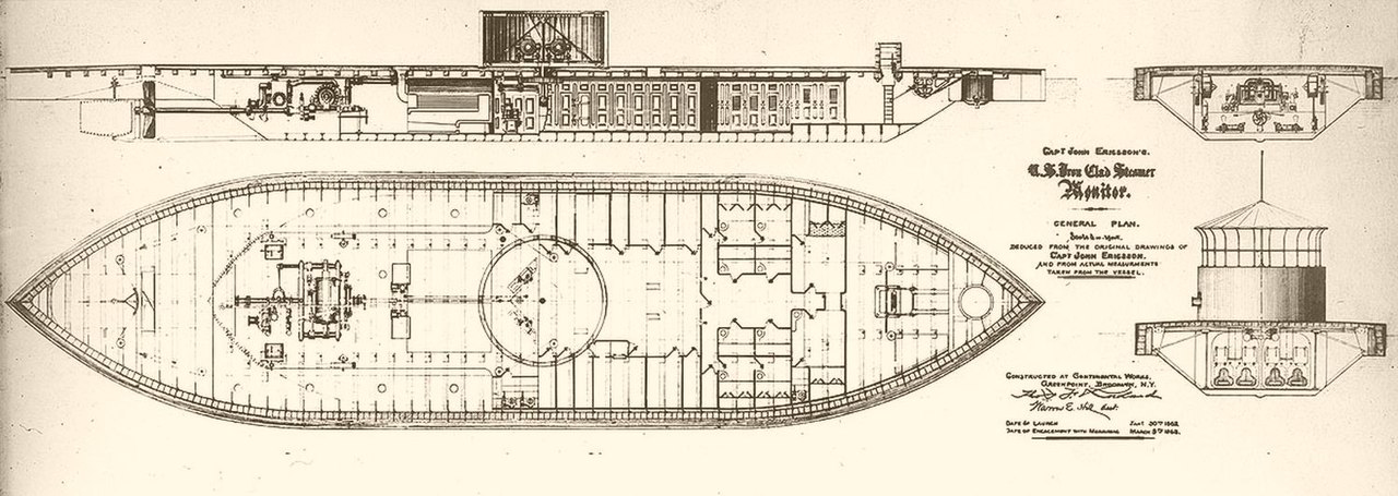 designs for uss monitor