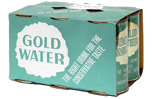 cans of Gold Water