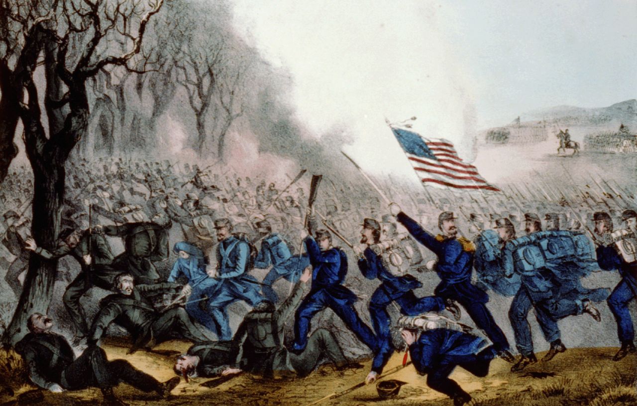 The Battle of Mill Springs may have been a small engagement relative to some other Civil War battles, but for the 11,000 men who found there in the mud and cold, it was a brutal slugfest.  Courtesy Library of Congress.