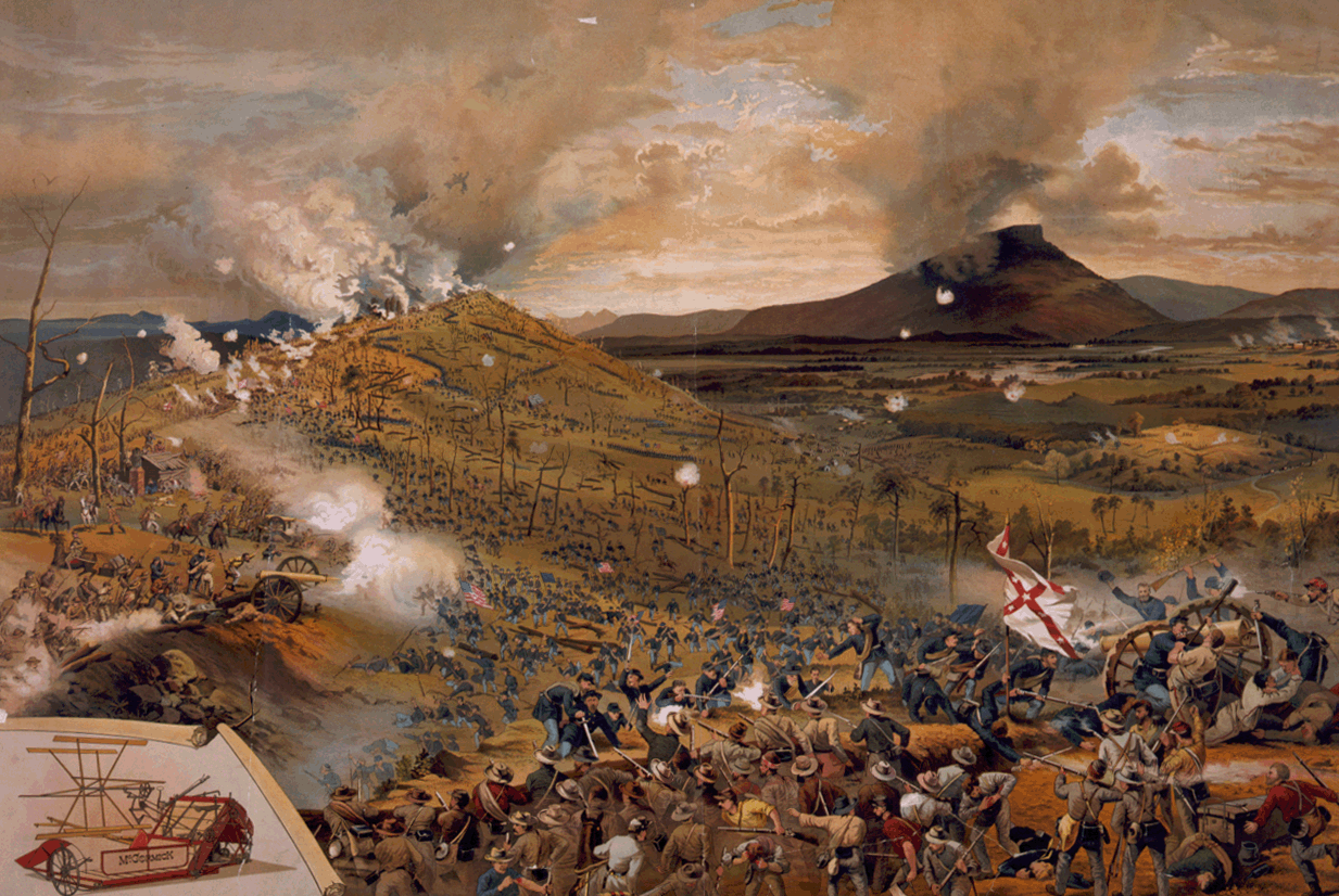 battle of missionary ridge litho