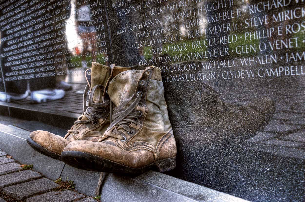 Boots at The Wall. Trust for the National Mall