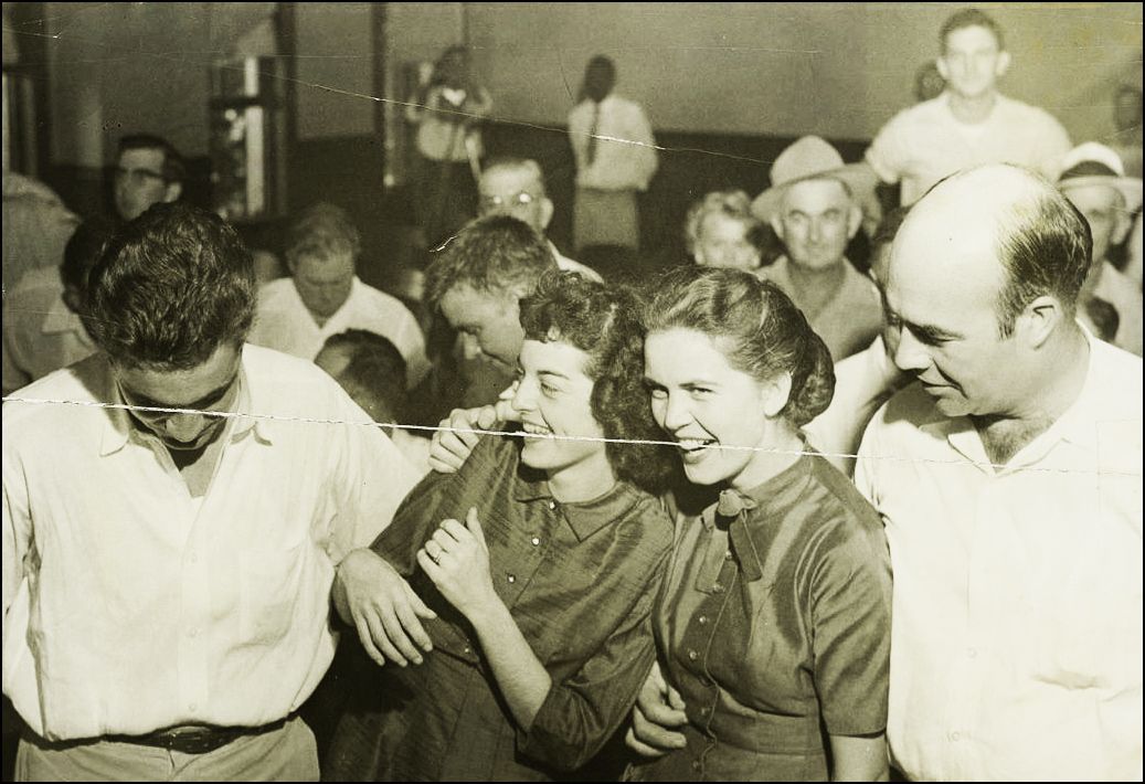 From left to right, Roy Bryant and his wife, Till's accuser, Carolyn Bryant, along with Juanita Milam and her husband, J.W. Milam, the most determined and ruthless of the killers. They celebrated after being acquitted by an all-white, all-male jury in Sumner, Mississippi in 1955. University of Memphis Libraries