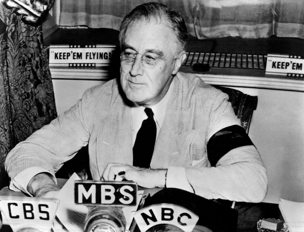 FDR used all his powers of persuasion to prepare the nation for possible war.