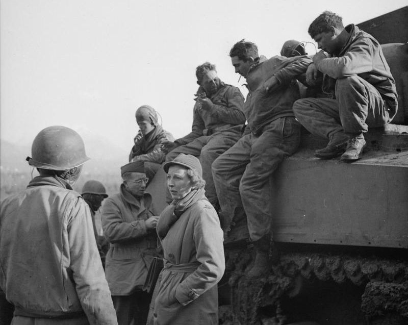 Martha Gelhorn near Monte Cassino in 1944