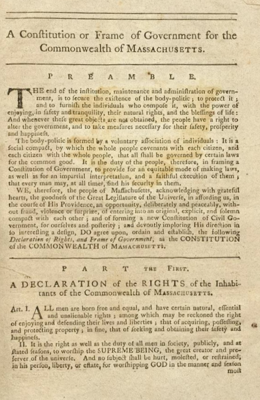 Massachusetts constitution
