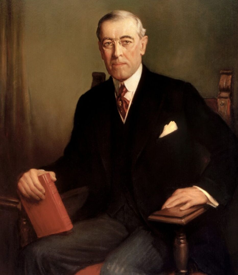 Woodrow Wilson served as President from 1913 to 1921. White House Historical Society