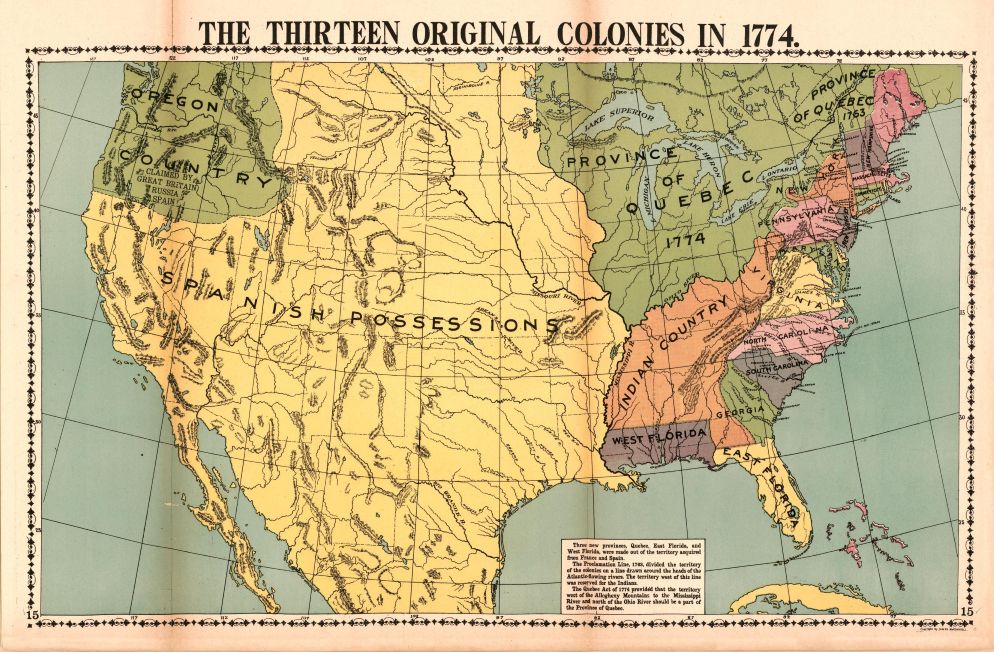 thirteen colonies