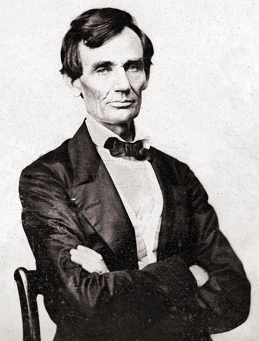 the last beardless photo of Lincoln, August 1860 - Library of Congress